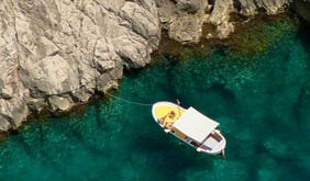 Capri by boat